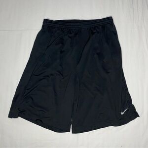 Nike Shorts Large Adult Black Dri Fit Swoosh Athletic Basketball Sportswear Men